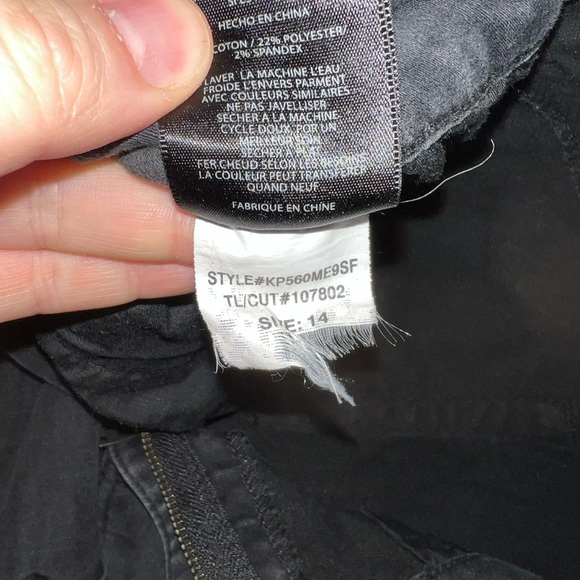 Kut from the kloth black jeans size 14 - Picture 6 of 6